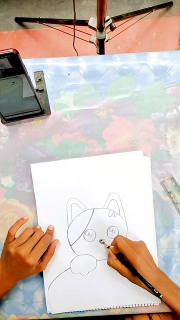 how to draw cute cat #shorts #viral #Videos смотреть онлайн
