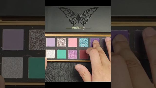 ANTHEMY 12-Color Chameleon Eyeshadow Palette, COLOR TEST😍 смотреть онлайн