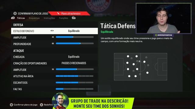 FC 24 - MELHOR TÁTICA PERSONALIZADA 4-3-1-2 META ATUALIZADA ULTIMATE TEAM! смотреть онлайн