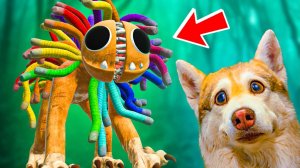 ЯРНАБИ НАПАЛ НА НАС В ЛЕСУ!! Poppy Playtime 4  в реальной жизни! Хаски Бублик Говорящая собака