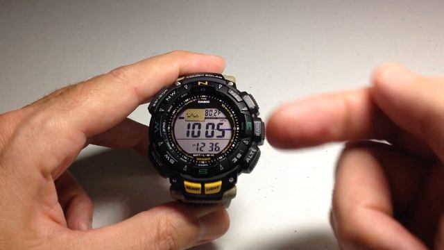 Casio PRG-240 | Take Barometer Reading смотреть онлайн