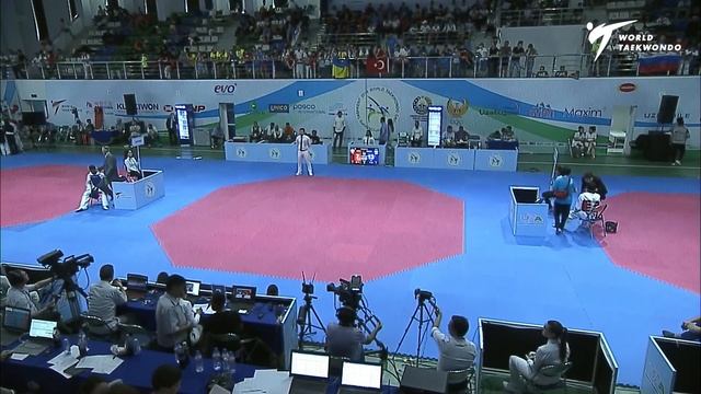 Tashkent 2019 WT Cadet Champs. M -57kg Final MIRZOIEV Simur(UKR) vs CHANG Feng-Yin(TPE) смотреть онлайн