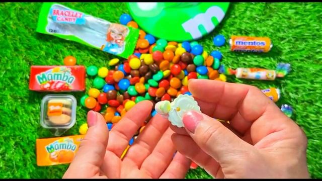 Candy Opening🍬Bracelet Candy | Trolli Burger | Mamba Mentos M&Ms Lollipops🍫ASMR | Satisfying video смотреть онлайн