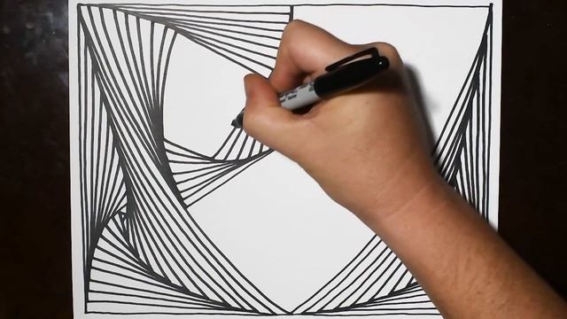 Daily Line Illusion | Peace Shield 3D Abstract Pattern / Spiral Drawing / Satisfying & Relaxing смотреть онлайн