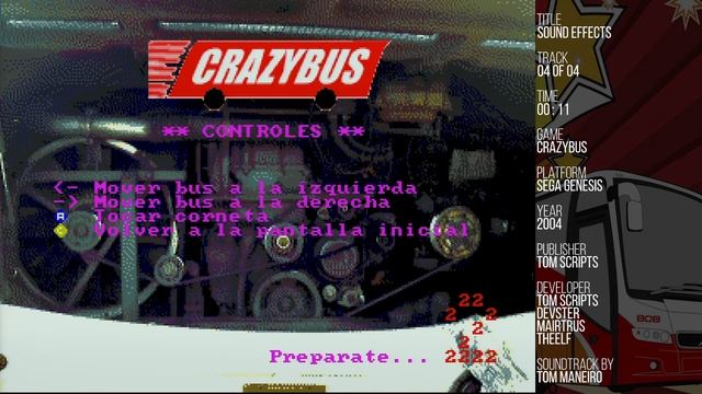 CrazyBus - Sound Effects [SEGA Genesis Soundtrack] смотреть онлайн