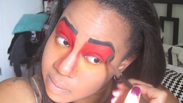 Geisha Girl Halloween Makeup Tutorial + Costume смотреть онлайн