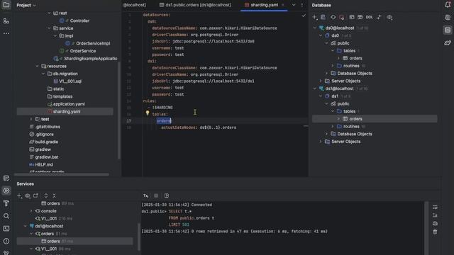 SpringBoot3+ShardingSphere+PostgreSql+Flyway смотреть онлайн