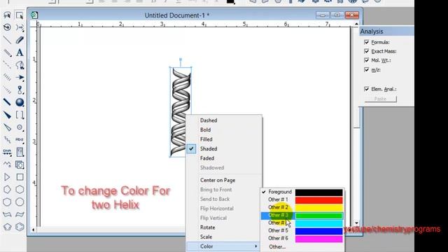 ChemDraw tutorial 21 Draw Double helix DNA смотреть онлайн