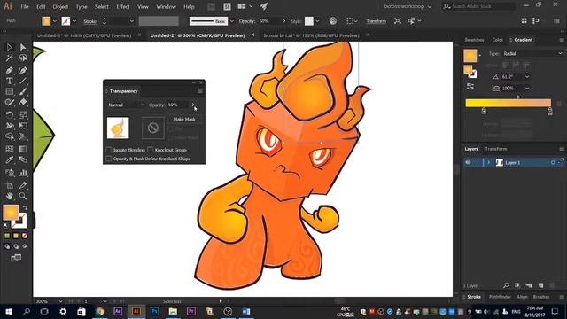 【adobe illustrator教學】【透明度 工具】【transparency tool】【平面设计】【入門初学】【b crossTV】【挑战】【60秒】【一天学一点】第十六天 смотреть онлайн