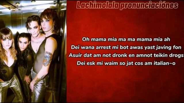 MÅNESKIN- MAMMAMIA (PRONUNCIACIÓN FACIL/ LETRA FACIL/ LETRA SIMPLIFICADA) смотреть онлайн
