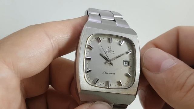 1973 Omega Seamaster men's automatic vintage watch with original bracelet смотреть онлайн