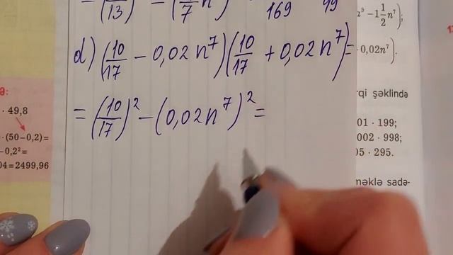 7ci sinif Riyaziyyat seh 139-140 İki ifadenin kvadratlari ferqi (butun misallarin tam izahi) смотреть онлайн