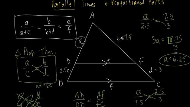 1 Sec 7 4 Parallel Lines and Proportional Parts смотреть онлайн