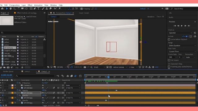 3D ROOM CAMERA MOVEMENT TUTORIAL | AFTER EFFECTS смотреть онлайн