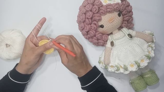 7° Aula da"Boneca Angelina"(sapato,bolsa,tiara de flor)🌷 смотреть онлайн