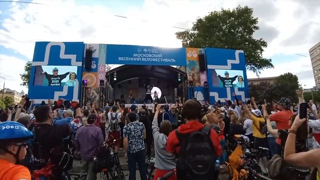 Садовое кольцо 2024. Московский велофестиваль (жесткое столкновение).