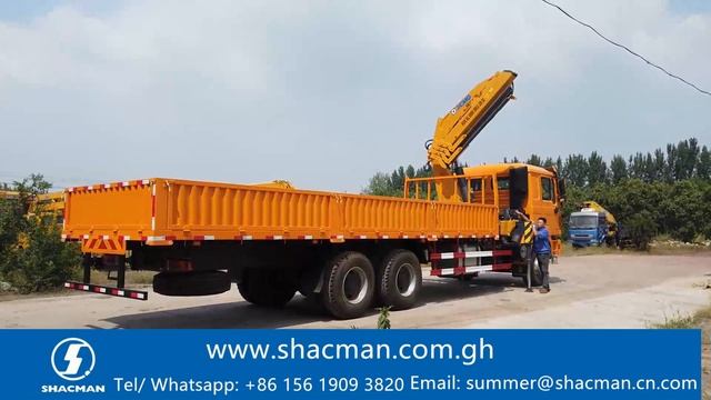 Shacman F3000 Folding armTruck Crane,truck crane China,Shacman F3000 20 ton truck with crane смотреть онлайн
