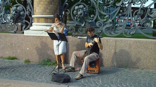 Duet of musicians . Saint Petersburg смотреть онлайн