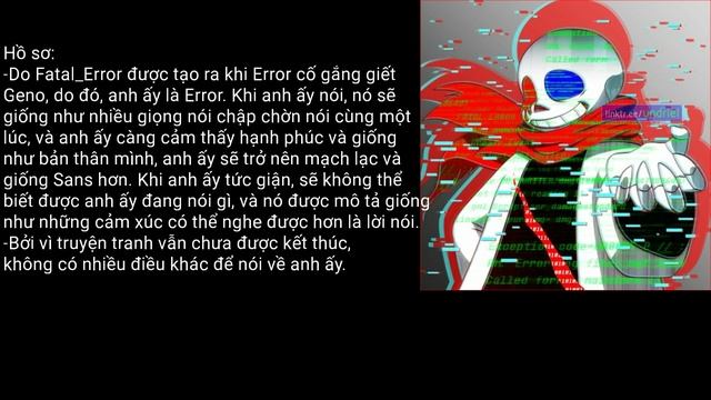 [Thông tin Sans AUs]"Fatal_Error" смотреть онлайн