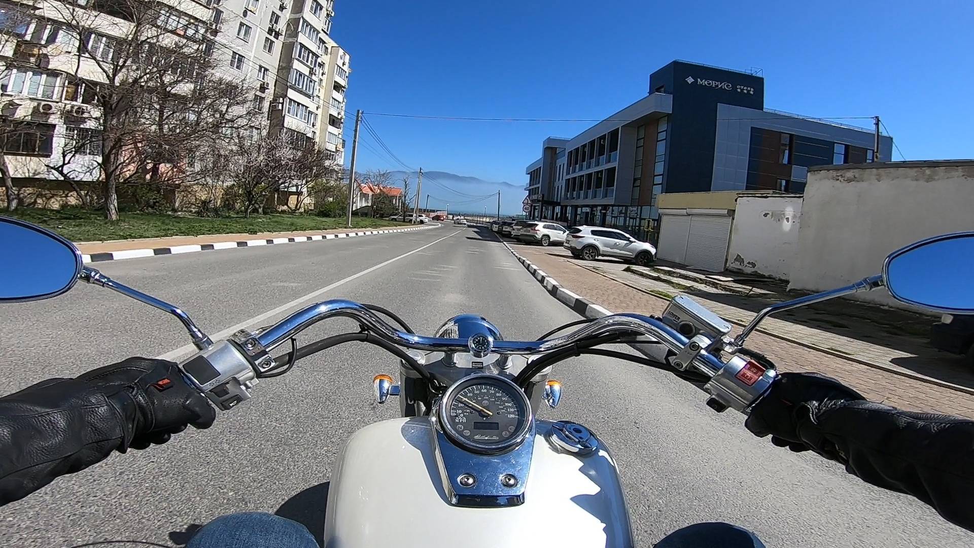 Езда на мотоцикле Honda Shadow Aero 750 #38|| Дневная поездка