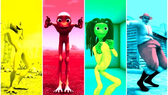 COLOR DANCE CHALLENGE DAME TU COSITA VS PATILA VS EL TIGER - ME KEMASTE VS BAD SANTA ALIEN GREEN