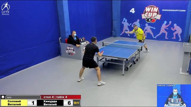 19:00 Соловей Виталий 0-3 Хамурда Виталий стол 4 ЮГ-3 17.11.21 смотреть онлайн