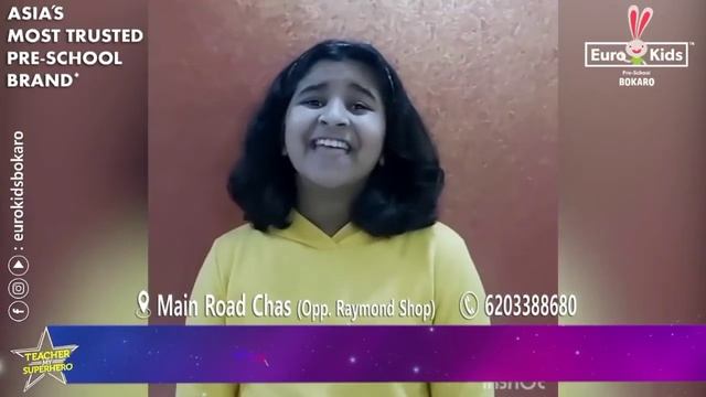 Teacher My SuperHero - Tribute to Teachers | EuroKids Bokaro смотреть онлайн