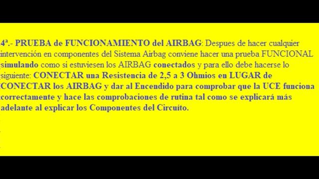 Precauciones para accionar un Airbag смотреть онлайн
