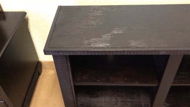 Rustic 48"L Espresso TV Stand Solid Wood смотреть онлайн