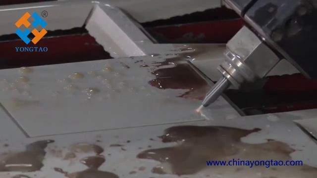 5 axis water jet cutting machine 45 degree cutting for porcelain large format tiles смотреть онлайн