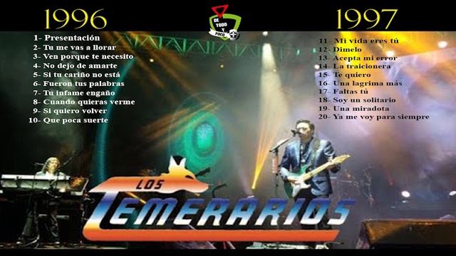 TEMERARIOS EN VIVO DISCOS 1996 / 1997