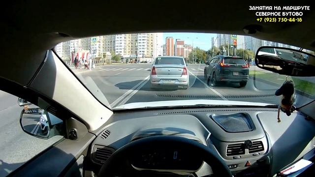 Разворот на перекрестке Грина и Дмитрия Донского (от Куликовской) смотреть онлайн