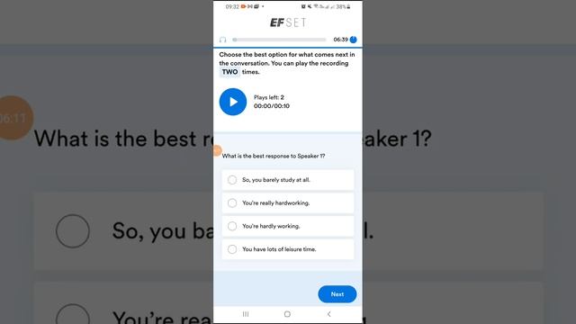 EF SET TEST RESULTS AND ANSWERS смотреть онлайн