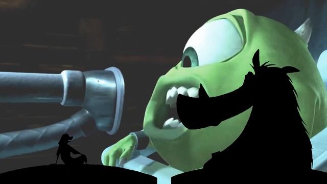 Timon And Pumbaa Interrupt 5 Monsters, Inc.