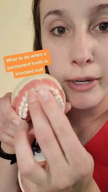 What to do if you or your child knocks out a permanent tooth. смотреть онлайн