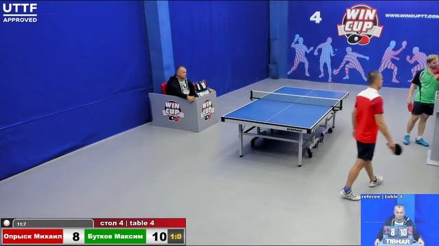 17:30 Опрыск Михаил 3-1 Бутков Максим стол 4 ЮГ-3 02.09.21 смотреть онлайн