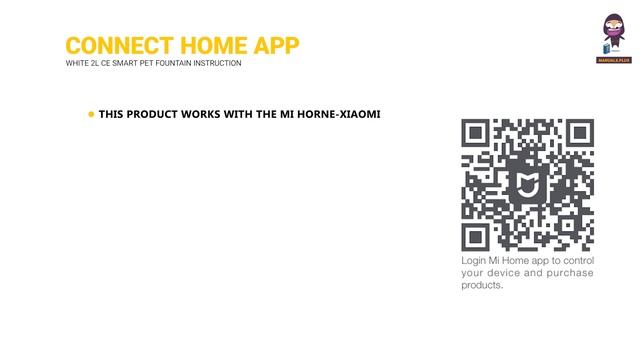 Xiaomi White 2L CE Smart Pet Fountain - Instruction Manual & Safety Tips