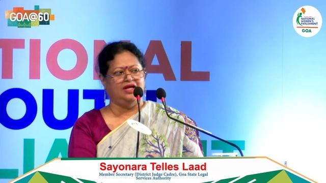 Eminent Speaker Sayonara Telles Laad addressed National Women Parliament at Goa@60 Conclave смотреть онлайн