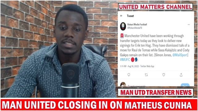 FABRIZIO ROMANO !! United Closing In On Matheus Cunha !!!! Man United Transfer News !!! смотреть онлайн