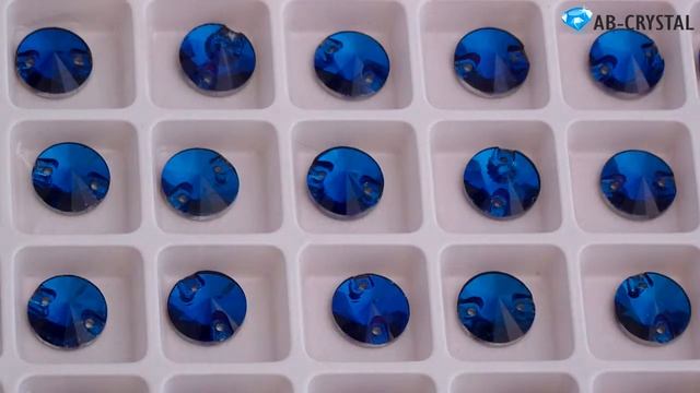 10 mm Capri Blue Пришивные стразы Риволи www ab crystal com ua смотреть онлайн