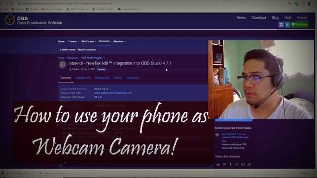 Use your Smartphones as Webcam for Youtube Livestreaming смотреть онлайн