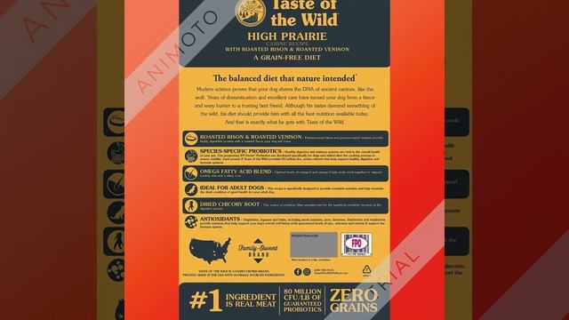 Best dog food. Taste of the Wild Grain Free High Protein Natural Dry Dog Food смотреть онлайн