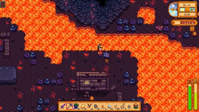 Преодоление сложностей в Stardew Valley! Скелет летучей мыши - новая победа! 191 | Letsplay смотреть онлайн