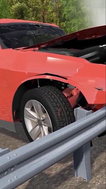 Cars vs Guardrail – BeamNG.Drive 4 смотреть онлайн