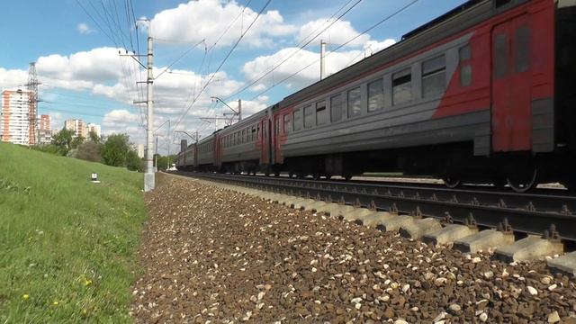 Электропоезд ЭР2Т-7186 перегон Очаково - Москва-Сортировочная смотреть онлайн