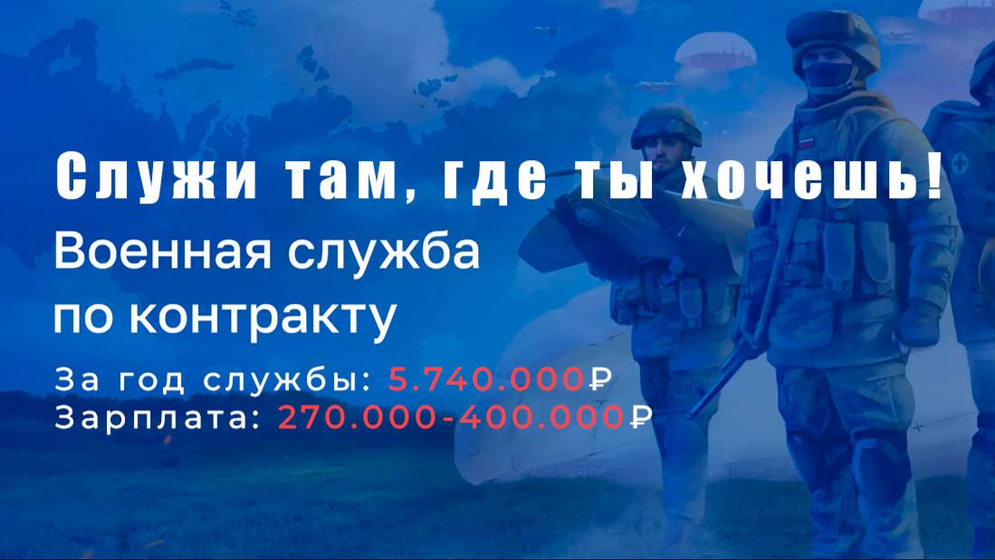 Служба по контракту в армии победы!