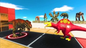 Battle of T-rex and Spino          ARBS