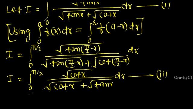 Q24 | Integrate sqrt(tan x) / sqrt(tan x) + sqrt(cot x) dx from 0 to pi / 2 | Class 12 смотреть онлайн