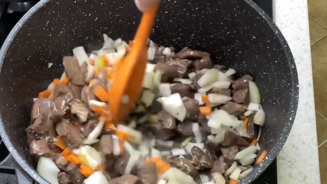 Вкусное тушеное сердце с картофелем. В самый раз в осенне-зимний период! смотреть онлайн