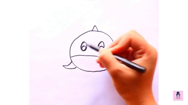 Whale Beluga Drawing, Painting and Coloring for Kids, Toddlers | How to Draw Sea Animals смотреть онлайн